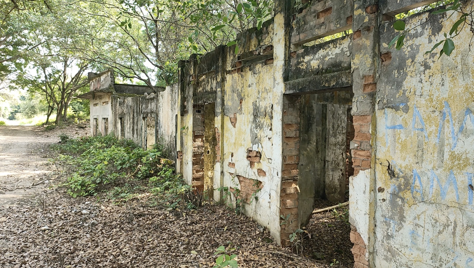 Ancienne bâtisse d’Armero en Colombie, vestige de la ville fantôme