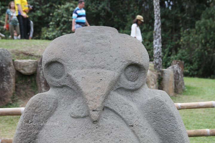 San Agustín Colombie, site archéologique et statue précolombienne