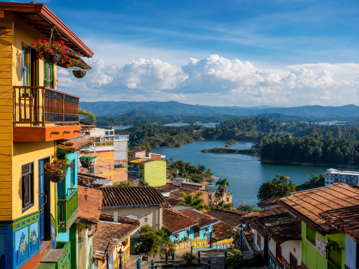Guatapé Colombie, village coloré et lac andin