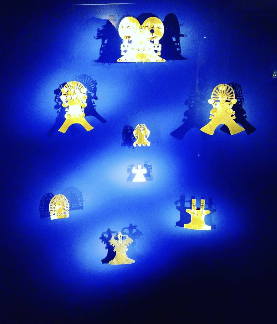 Pièces d’or précolombiennes au Musée de l’Or de Bogotá